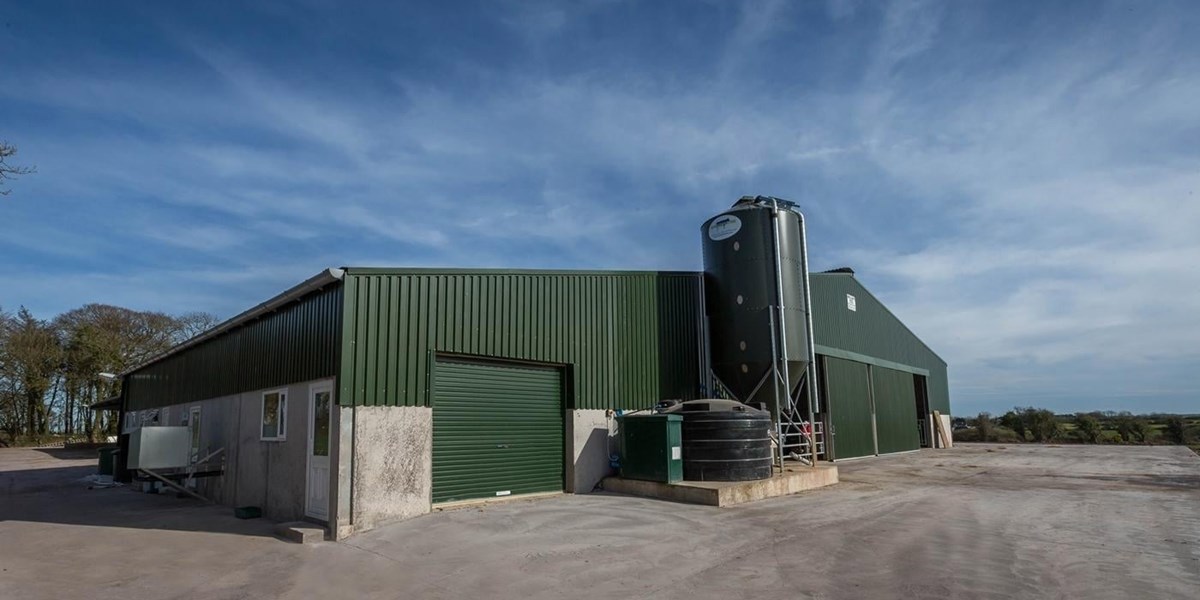 Euronit agricultural roofing green shed